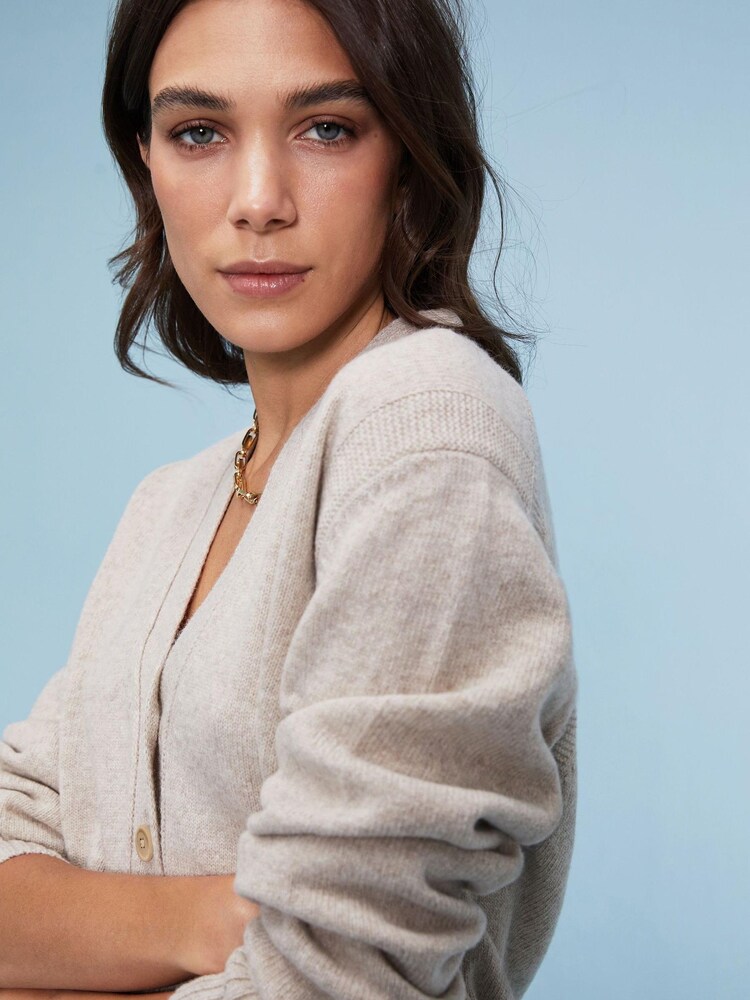 Baukjen Cream Diem Wool Cardigan - Image 3 of 3