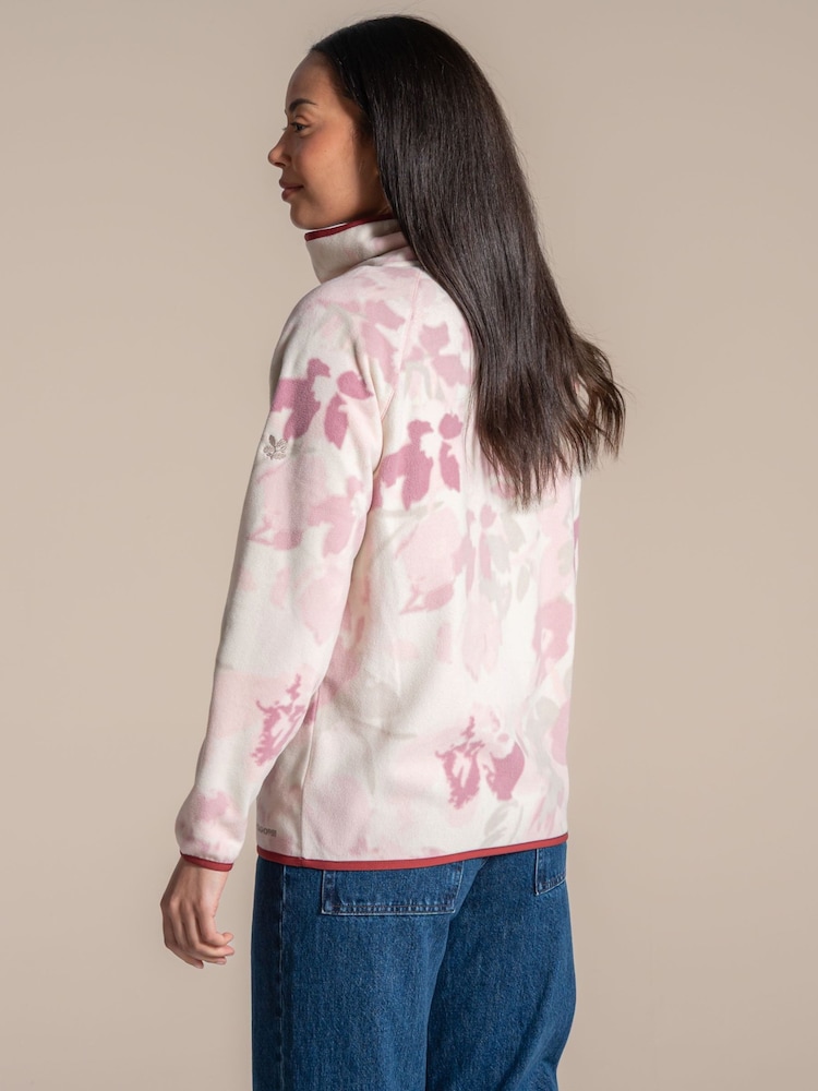 Craghoppers Pink Reedmace Half Zip Fleece - Image 2 of 6 Craghoppers Pink Reedmace Half Zip Fleece - Image 2 of 6