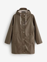 Ilse Jacobsen Brown Lightweight Waterproof Parka in PU Fabric - Image 1 of 1