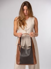 Pure Luxuries London Brown Nina Leather Shoulder Bag - Image 2 of 7