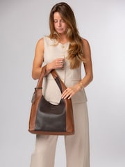 Pure Luxuries London Brown Nina Leather Shoulder Bag - Image 3 of 7