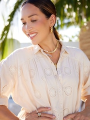 Myleene Klass Stone Broderie Tunic Dress - Image 6 of 8