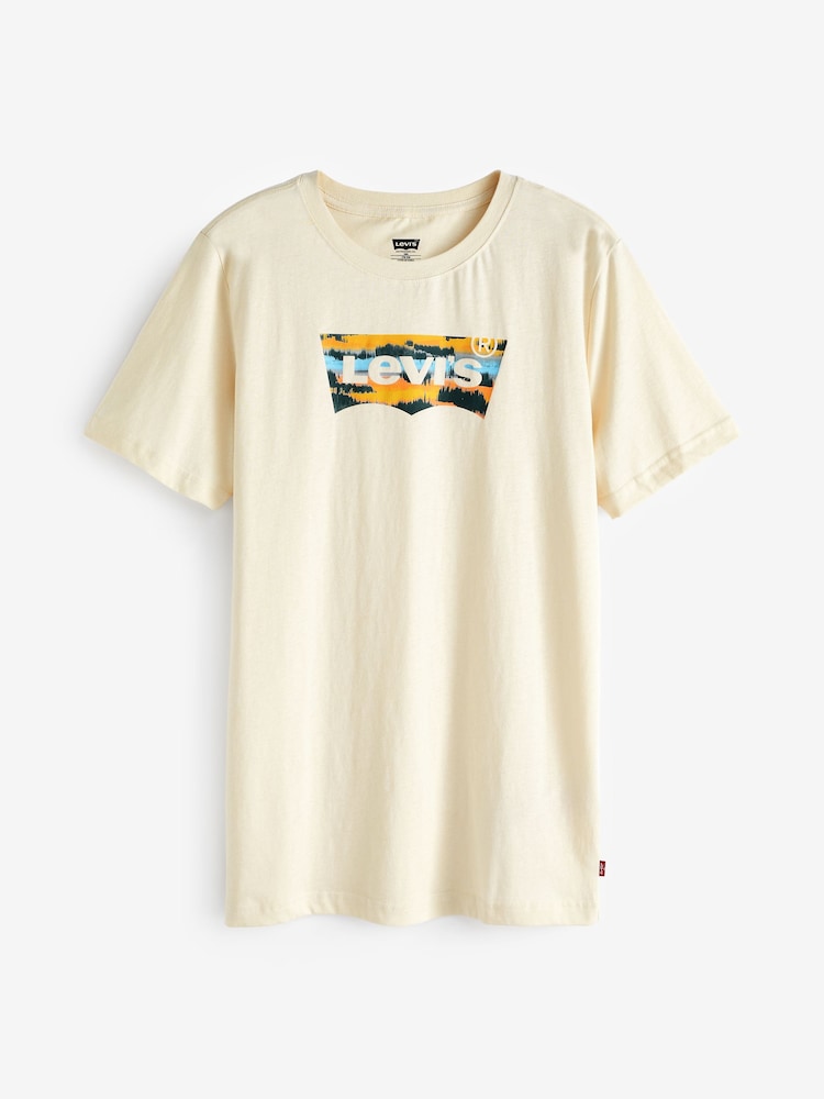 Levi's® Natural Sunset Batwing Logo Print T-Shirt - Image 1 of 1 Levi's® Natural Sunset Batwing Logo Print T-Shirt - Image 1 of 1