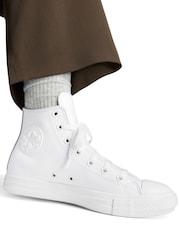Blanco - Zapatillas de deporte hi-top de cuero Chuck Ox de Converse - Imagen 2 de 5