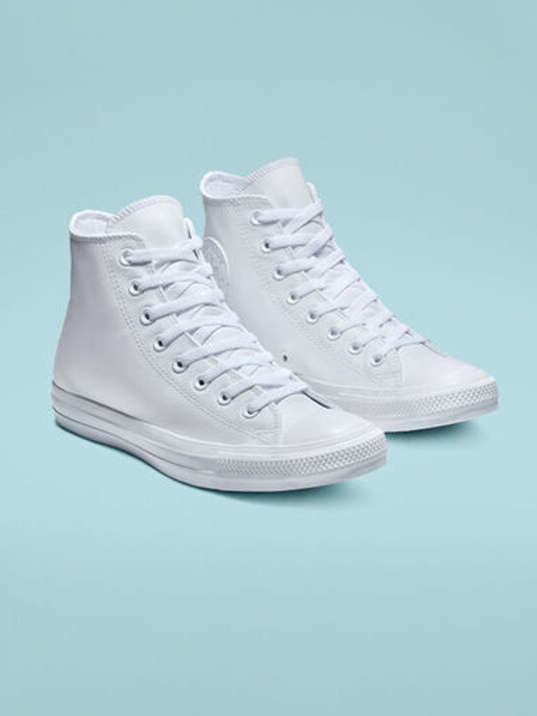 White leather high tops mens discount