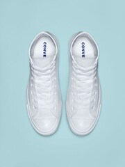 Blanco - Zapatillas de deporte hi-top de cuero Chuck Ox de Converse - Imagen 4 de 5