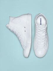 Blanco - Zapatillas de deporte hi-top de cuero Chuck Ox de Converse - Imagen 5 de 5