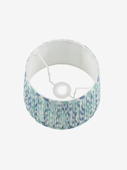 Joules Blue Folly Pleated Cotton Easyfit Lamp Shade - Image 5 of 7