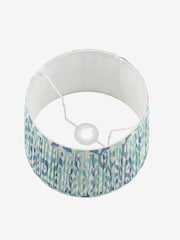 Joules Blue Folly Pleated Cotton Easyfit Lamp Shade - Image 6 of 7