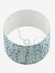 Joules Blue Folly Pleated Cotton Easyfit Lamp Shade - Image 7 of 7