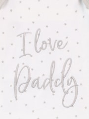 Harry Bear White Slogan 100% Cotton Sleepsuit - Image 3 of 3