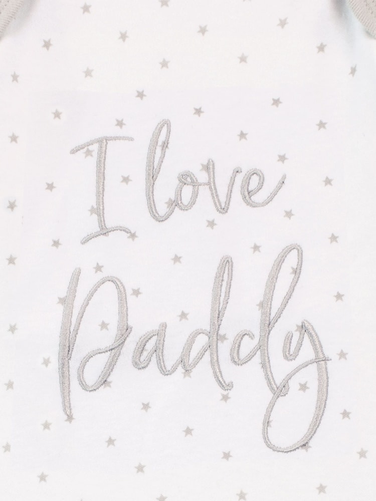 Harry Bear White Slogan 100% Cotton Sleepsuit - Image 3 of 3