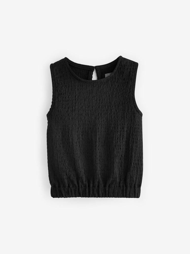 Black Textured Vest (3-16yrs) - Image 1 of 3