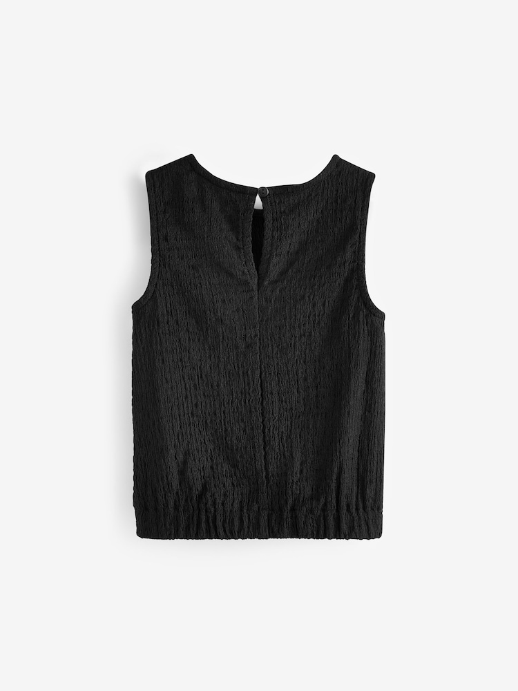 Black Textured Vest (3-16yrs) - Image 2 of 3