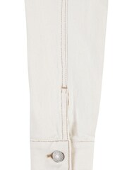 Levi's® Cream Cropped Denim Trucker Jacket - Image 4 of 4