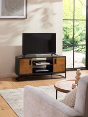 Natural Arizona Pine Up to 46", Corner TV Unit - Image 1 of 11