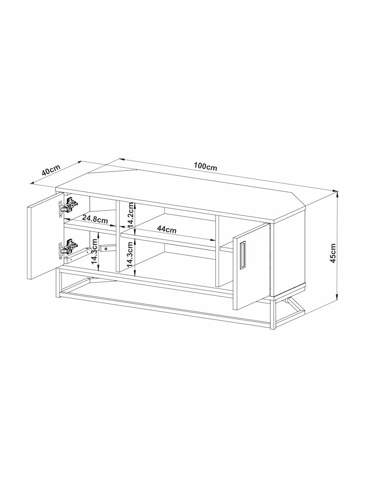 Natural Arizona Pine Up to 46", Corner TV Unit - Image 11 of 11