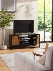 Natural Arizona Pine Up to 46", Corner TV Unit - Image 3 of 11