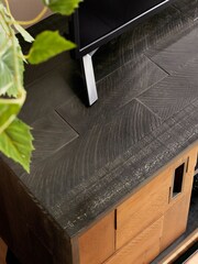 Natural Arizona Pine Up to 46", Corner TV Unit - Image 5 of 11