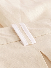 Natural Linen Blend Smart Wide Leg Trousers - Image 6 of 6