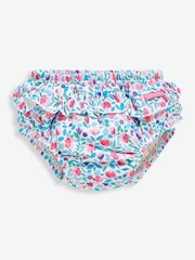 JoJo Maman Bébé Floral Frilly Swim Nappy - Image 2 of 4