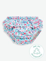 JoJo Maman Bébé Floral Frilly Swim Nappy - Image 3 of 4