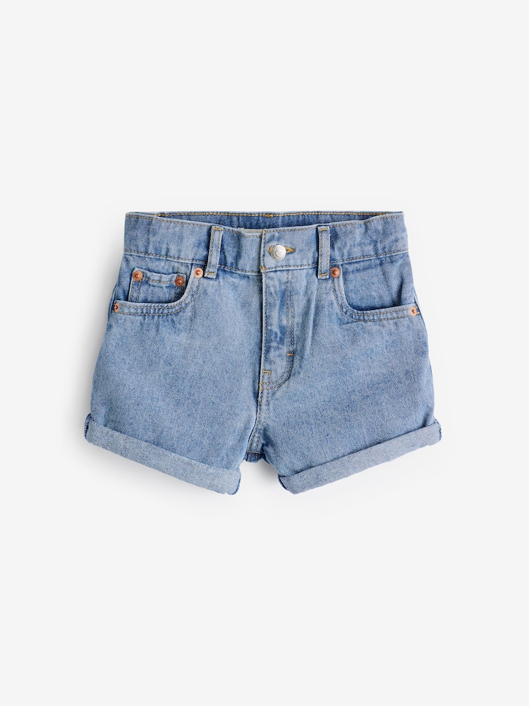 Levi's® Blue Light Mom Denim Shorts With Roll Cuff - Image 1 of 1