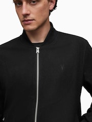 AllSaints Black Bardsley Bomber Jacket - Image 4 of 5