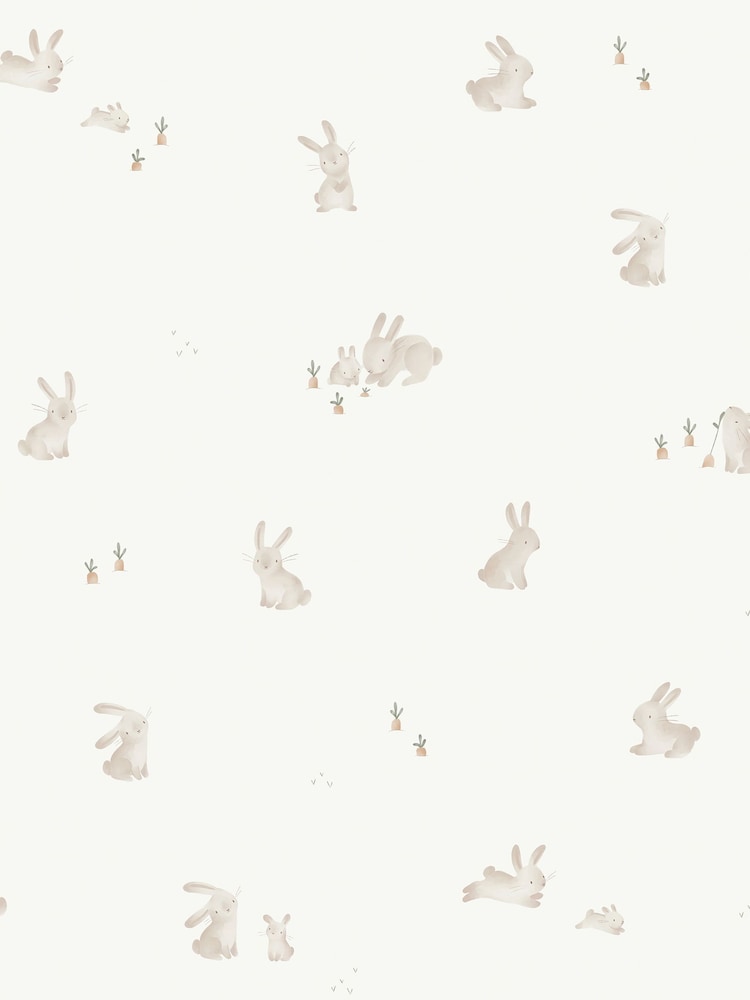 Little Dutch Brownwhite Baby Bunny 10M Wallpaper - Image 2 of 5