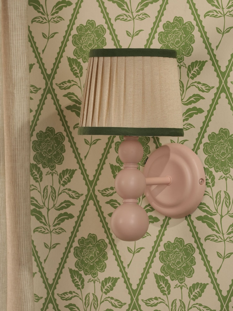 Joules Pink Harewood Wall Light - Image 2 of 5 Joules Pink Harewood Wall Light - Image 2 of 5