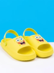 Vanilla Underground Yellow Kids SpongeBob Character Sandals - Image 1 of 5