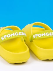 Vanilla Underground Yellow Kids SpongeBob Character Sandals - Image 3 of 5