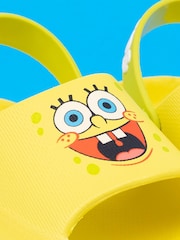 Vanilla Underground Yellow Kids SpongeBob Character Sandals - Image 4 of 5