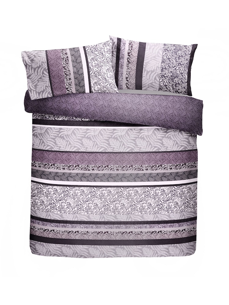 Juego de funda de edredón y funda de almohada con paneles de rayas Hanworth de Dreams & Drapes - Imagen 2 de 2