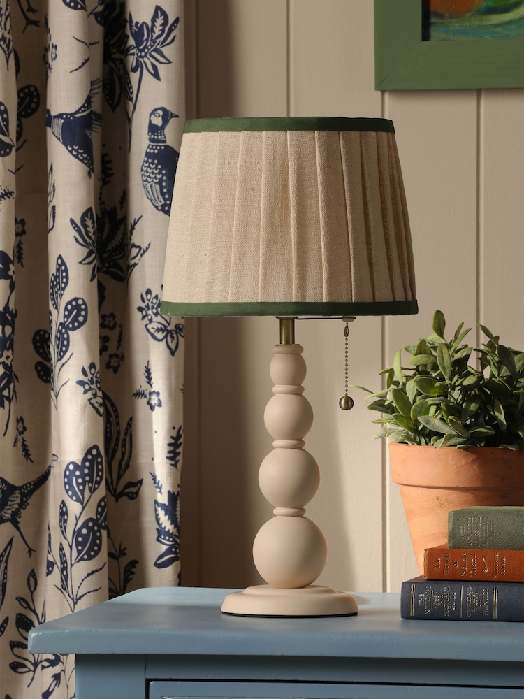 Joules Cream Harewood Table Lamp - Image 2 of 8 Joules Cream Harewood Table Lamp - Image 2 of 8