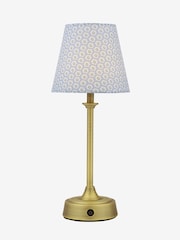 Joules Blue & White Apsley Rechargeable Led Wireless Table Lamp - Image 6 of 6