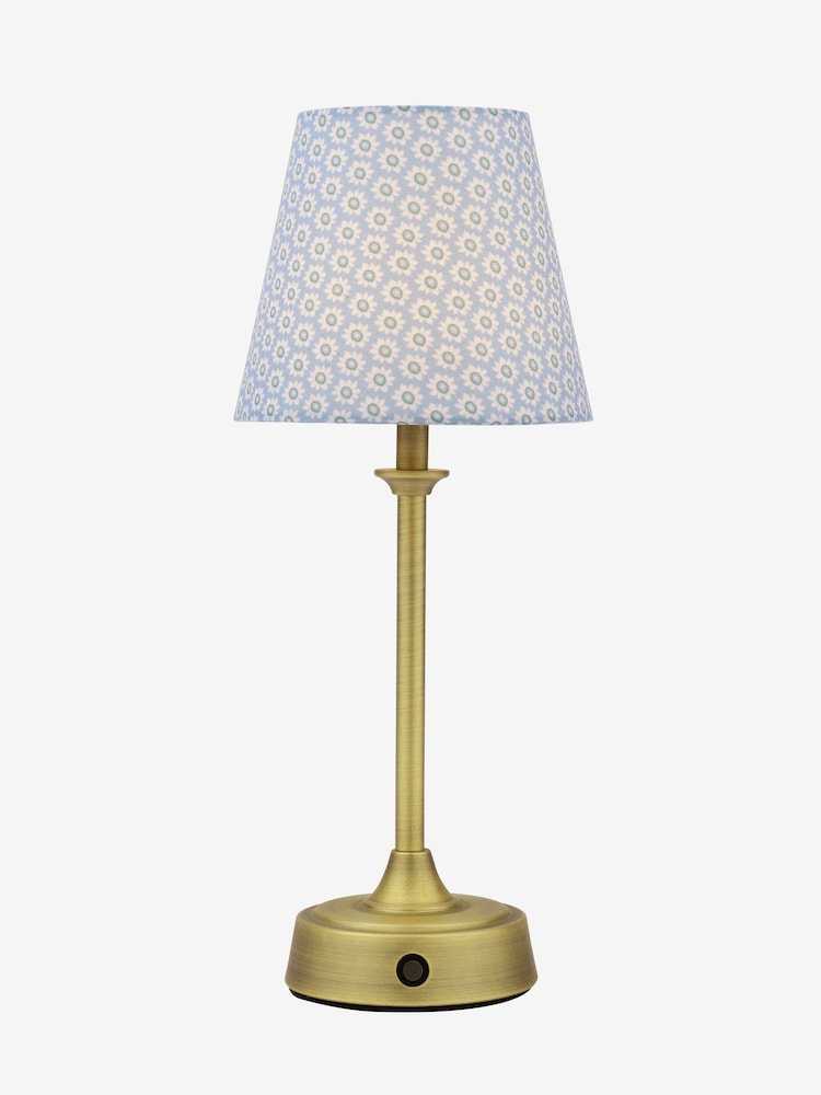 Joules Blue & White Apsley Rechargeable Led Wireless Table Lamp - Image 6 of 6 Joules Blue & White Apsley Rechargeable Led Wireless Table Lamp - Image 6 of 6
