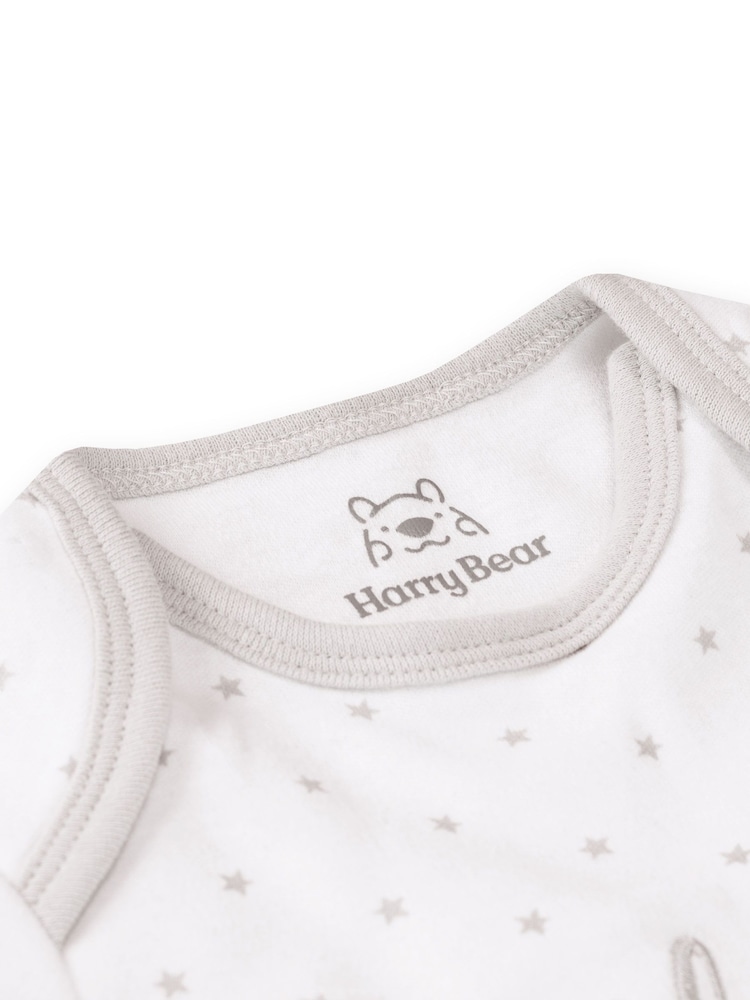 Harry Bear White Slogan 100% Cotton Sleepsuit - Image 2 of 3