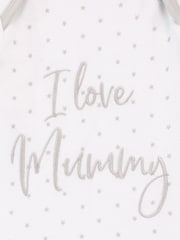Harry Bear White Slogan 100% Cotton Sleepsuit - Image 3 of 3