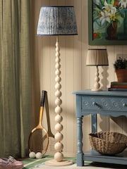 Joules Cream Harewood Floor Lamp - Image 4 of 8
