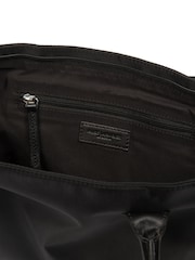 Pure Luxuries London Black 'Apolline' Canvas & Leather Tote Bag - Image 6 of 7