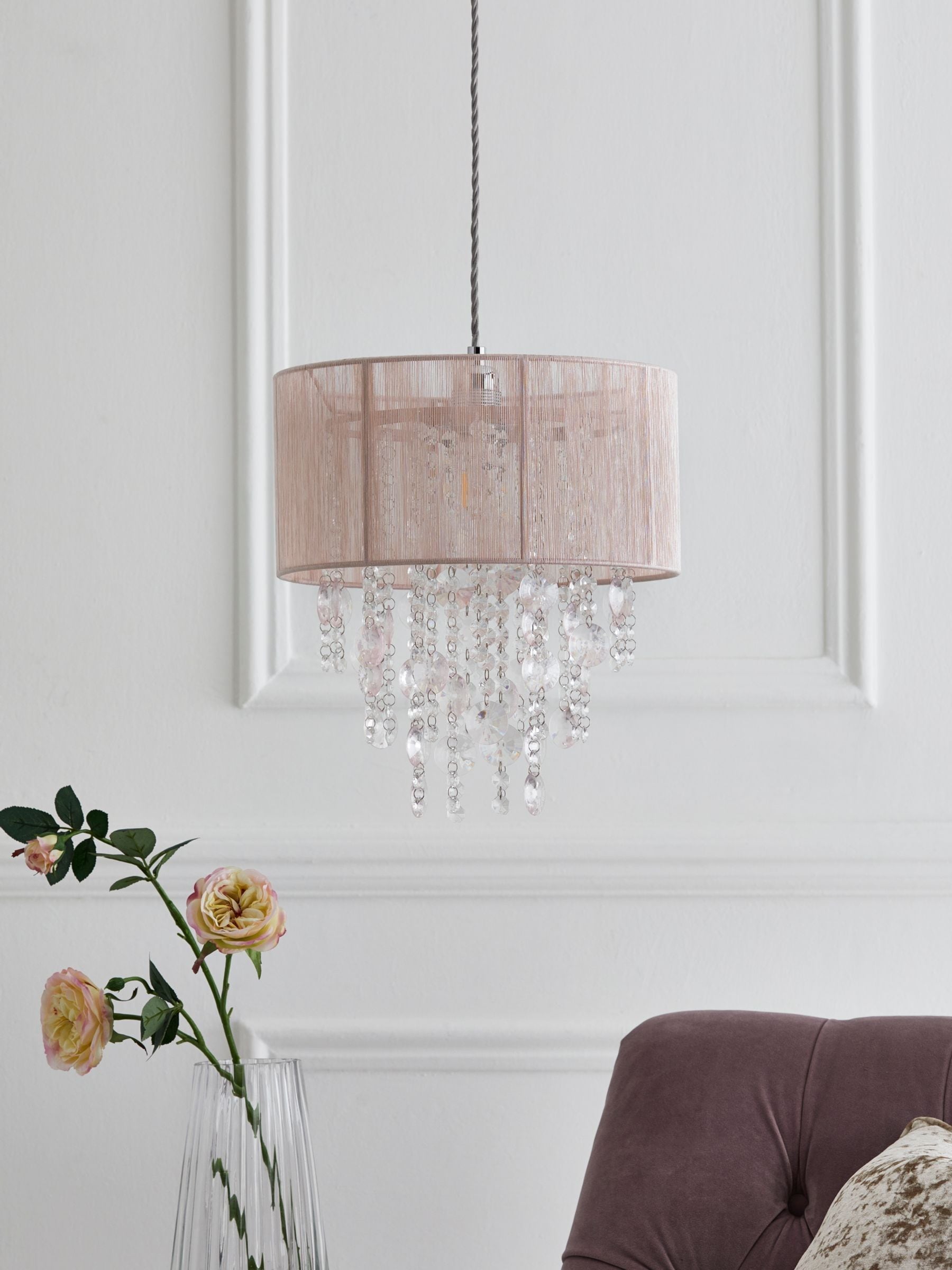 Buy Pink Palazzo Easy Fit Pendant Lamp Shade from the Next UK online shop