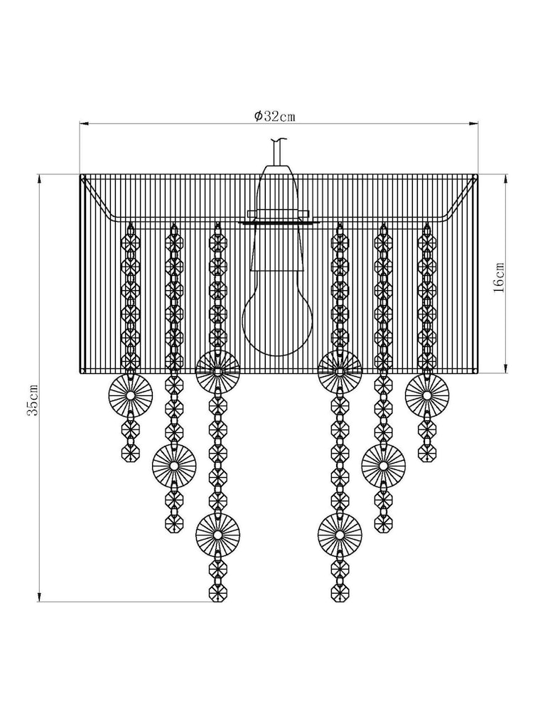 Pink Palazzo Easy Fit Pendant Lamp Shade - Image 9 of 9