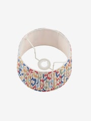 Joules Blue & Multi Folly Pleated Cotton Easyfit Lamp Shade - Image 5 of 7