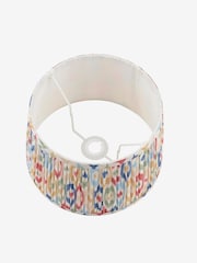 Joules Blue & Multi Folly Pleated Cotton Easyfit Lamp Shade - Image 6 of 7