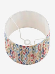 Joules Blue & Multi Folly Pleated Cotton Easyfit Lamp Shade - Image 7 of 7