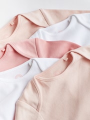 Pink & Weiß - Essential Langarm-Baby-Bodys aus 100 % Baumwolle - Image 4 of 6