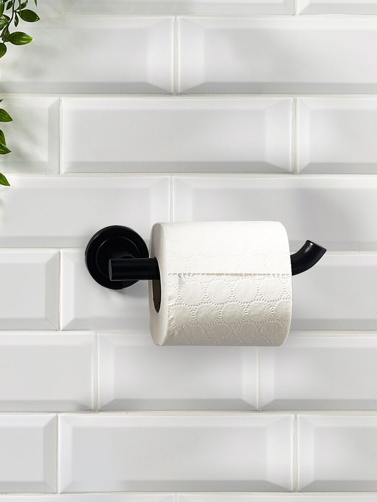 Billington Black Wall Mount Toilet Roll Holder - Image 1 of 5