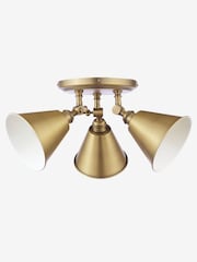 Joules Brass Wollaton Ceiling Light - Image 3 of 8