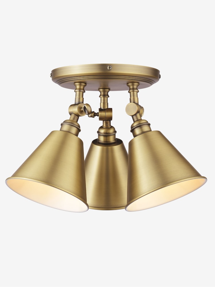Joules Brass Wollaton Ceiling Light - Image 8 of 8